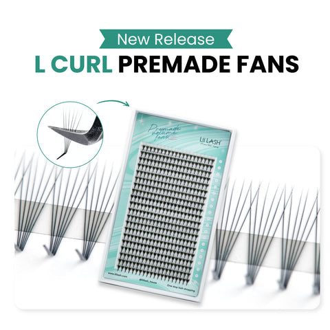L Curl Premade Fans